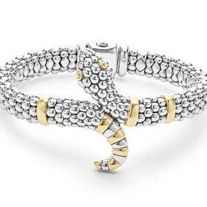 Lagos 18k Gold and Sterling Silver Rare Wonders Caviar Bracelet
